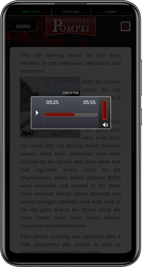 Enjoy Pompeii Ruins Audioguide by your smartphone