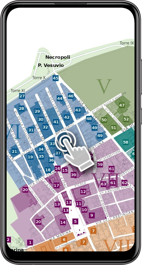 Pompeii Ruins Interactive Map